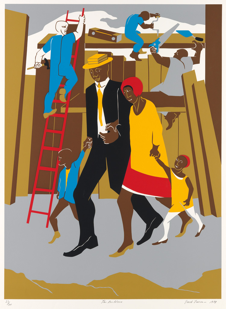 JACOB LAWRENCE (1917 - 2000) The Builders (The Family).